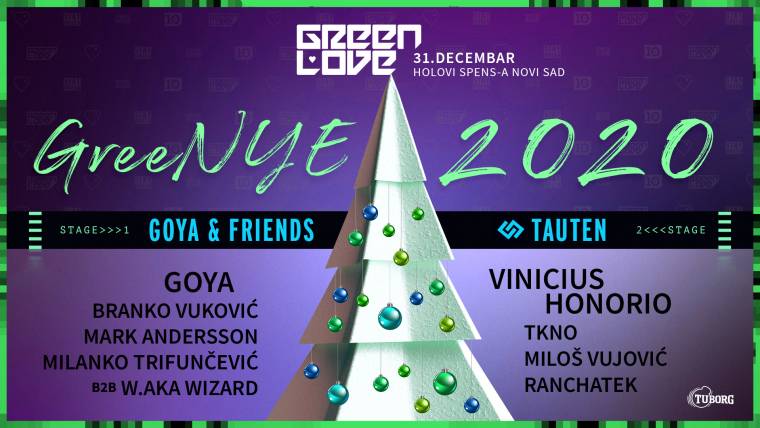 Green Love novogodišnji spektakl na Spensu 31. decembra